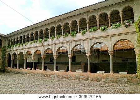 Santo Domingo Convent In Qoricancha Archaeological Site, Cusco, Peru, South America