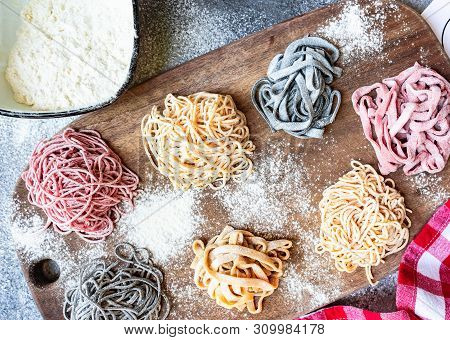 Cooking Concept With Italian Homemade Pasta