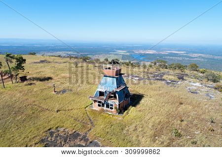 Alto Do Ceu Observatory View At Chapada Dos Guimaraes, Mato Grosso, Brazil. Great Landscape. Travel 