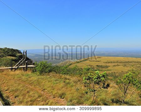 Alto Do Ceu Observatory View At Chapada Dos Guimaraes, Mato Grosso, Brazil. Great Landscape. Travel 