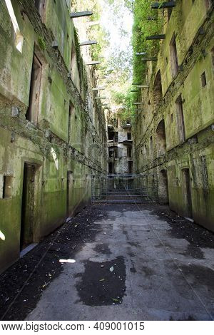 Bodmin (england), Uk - August 20, 2015: Bodmin Jail Naval Prison Outside View, Cornwall, England, Un
