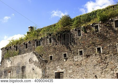 Bodmin (england), Uk - August 20, 2015: Bodmin Jail Naval Prison Outside View, Cornwall, England, Un
