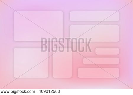 Abstract Gradient Background. Transparent Frame In Glass Morphism Style