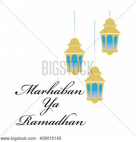 Vector Illustration Of Marhaban Ya Ramadhan