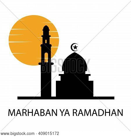 Vector Illustration Of Marhaban Ya Ramadhan