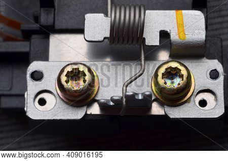 Closeup Of Electronic Circuit Board With Processor