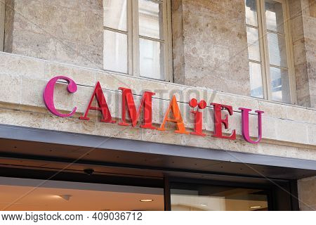 Bordeaux , Aquitaine France - 02 16 2021 : Camaieu Logo Brand Store And Text Sign Camaïeu Shop Facad