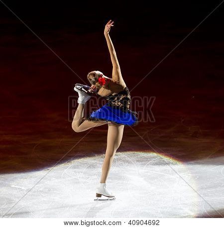 Mailand Dez 18: Carolina Kostner, wÃ¤hrend die italienische Meisterschaft in der Arena Forum am 20. Dezember