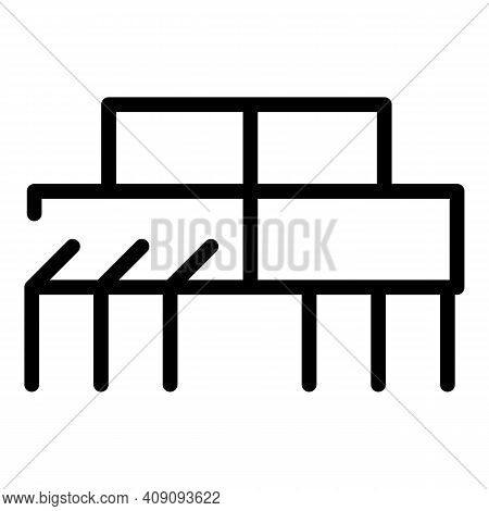 Electronic Resistor Icon. Outline Electronic Resistor Vector Icon For Web Design Isolated On White B