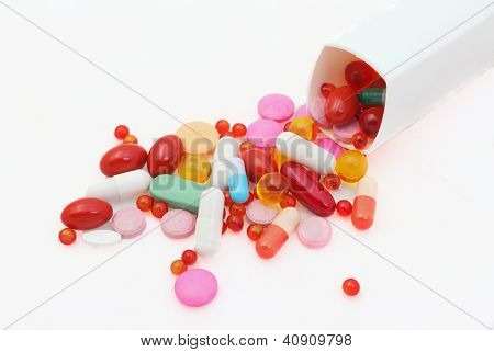 Capsules en pillen verpakt in blaren