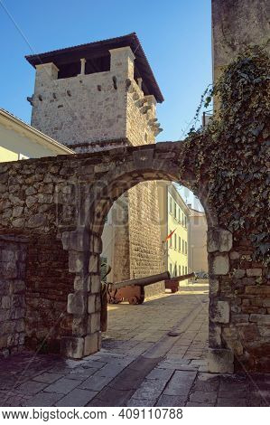 Medieval Architecture.  Montenegro, Tivat City. Medieval Summer House Of The Buca Family