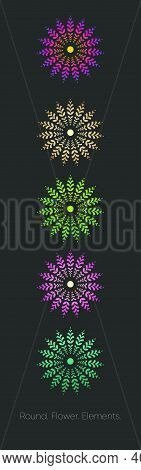 Abstract Sun Logo. Yoga Logo. Abstract Oriental Logo. Ethnic Abstract Pattern. Abstract Flower Logo/