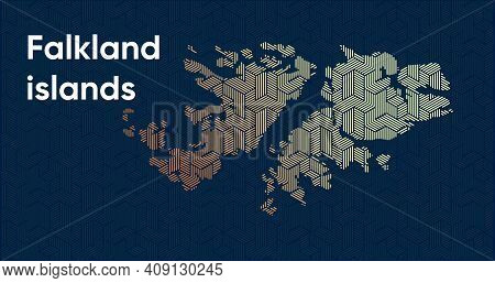 Card With A Stylized Oriental Overlapping Pattern And A Transform Effect. Oriental Gold Pattern With
