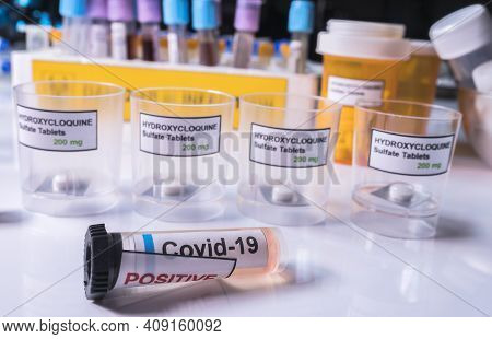 Treatment Prepared For Patients Infected With Covid-19 Coronavirus In A Laboratory, Conceptual Image