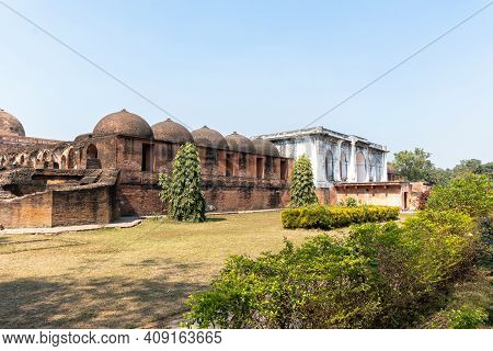 View Of Katra Masjid, One Of The Largest Caravanserais In The Indian Subcontinent. Located At Barowa