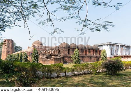 View Of Katra Masjid, One Of The Largest Caravanserais In The Indian Subcontinent. Located At Barowa