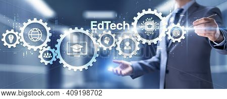 Edtech Education Technology E-learning Online Learning Internet Technology Concept