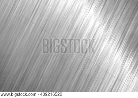 Silver Metallic Slanted Lines Textured Background High Quality Photo
