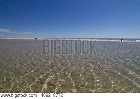 a very clear sea water in algarve