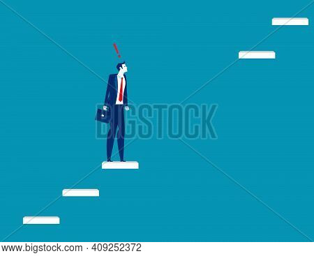A Man Lost The Stairs To Move Up