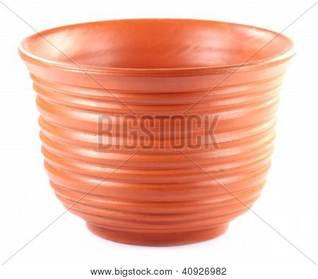 Ton Keramik als Blumenvase