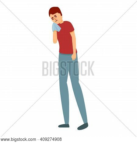 Itchy Seasonal Allergy Icon. Cartoon Of Itchy Seasonal Allergy Vector Icon For Web Design Isolated O