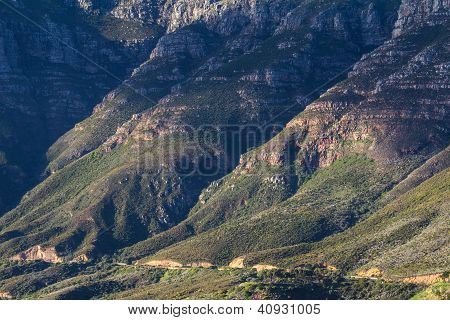 Mountais ชายฝั่งตาม Chapmans Peak ไดรฟ์ เคปทาวน์