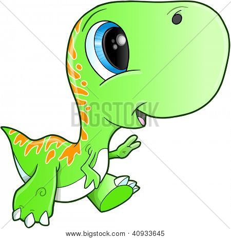 可爱的暴龙雷克斯恐龙霸王龙矢量