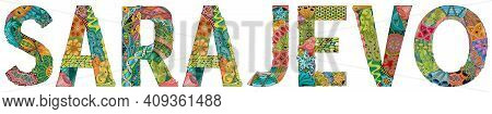 Hand-painted Art Design. Illustration Abuja City Is The Capital Of Nigeria For T-shirt Design, Tatto