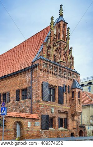 House Of Perkunas Is One Of The Most Original And Gothic Secular Buildings, Located In The Old Town 
