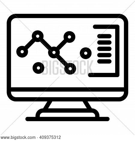 Monitor Redesign Icon. Outline Monitor Redesign Vector Icon For Web Design Isolated On White Backgro