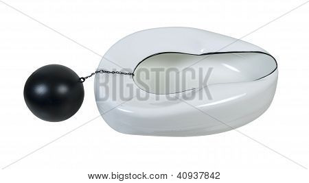 Bal en ketting en Bed Pan