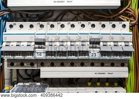 Single-phase Fuses In The Off And On Position And Three-phase Fuses In The Off Position, Placed In T