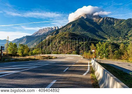Gap, France - Sep 30, 2020: Landscape View At Saint Baudille Et Pipet, Local Authorities Association