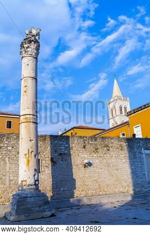 Pillar Of Shame, The Roman Column In Zadar