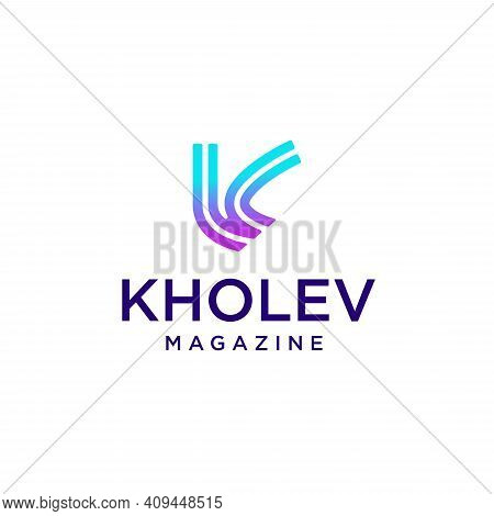 K Letter Logo Concept. Creative Minimal Emblem Design Template. Universal Elegant Icons. Premium Bus