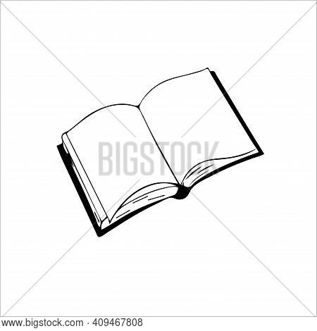 Book Diary Icon Hand Drawn Vector Illustration