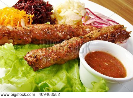 Slovenian Carniolian Sausage Kranjska Klobasa Close Up