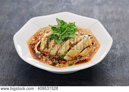 saliva chicken, mouth watering chicken, chinese sichuan cuisine