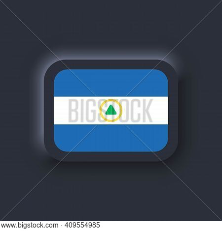 Flag Of Nicaragua. National Nicaragua Flag. Nicaragua Symbol. Vector. Simple Icons With Flags. Neumo