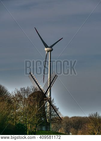 spring tiem in the germany muensterland near ahaus