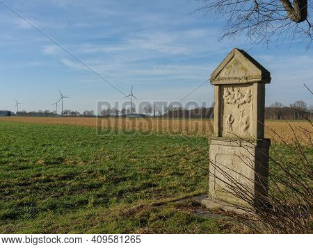 spring tiem in the germany muensterland near ahaus