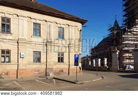   Historic centre of Lipova city, Arad, Romania, Europe                             