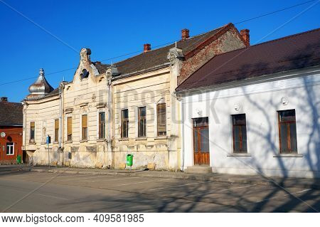   Historic centre of Lipova city, Arad, Romania, Europe                             