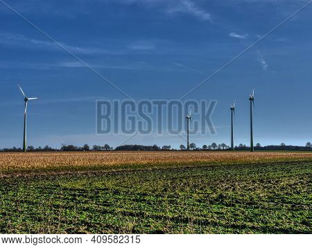 spring tiem in the germany muensterland near ahaus
