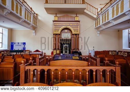 Inside Of Choral Synagogue In Rostov On Don, Russia, Feb 16, 2021