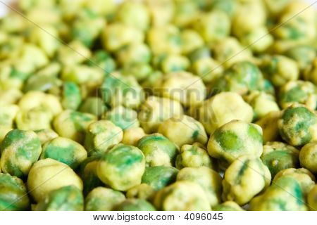Petits pois wasabi enduit