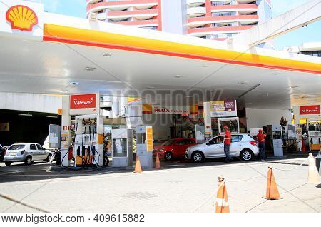 Petrol Station Of The Petrobras Network