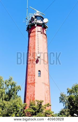 Lighthouse Latia Morska i Hel, Pommern, Polen