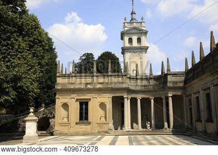 Lainate (mi), Italy - June 16, 2018: Villa Litta Borromeo Visconti Area, Lainate, Milan, Lombardy, I